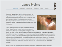 Tablet Screenshot of lancehulme.com